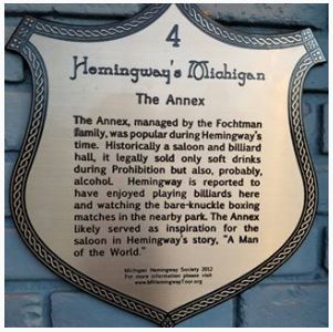Hemingway Plaque